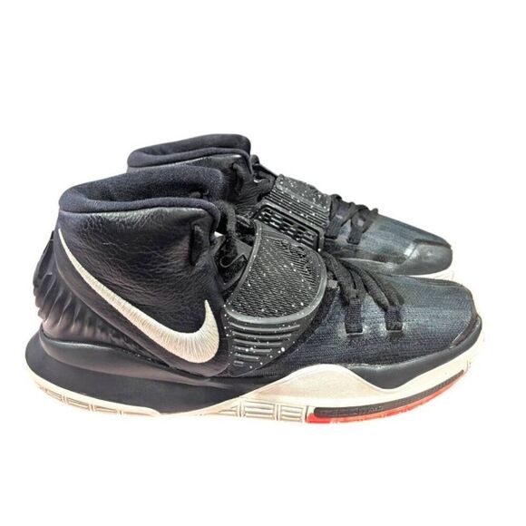 NIKE Kyrie 6 \'Jet Black White\' Sneakers Size 8 main image 6